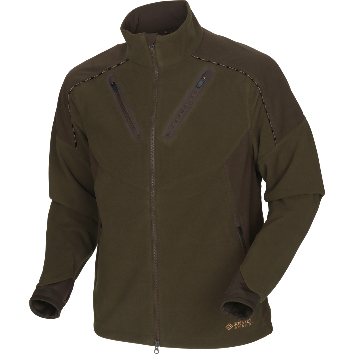 Mountain Hunter fleecejakke Hunting Green/Shadow Brown – Härkila