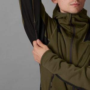 Deer Stalker – Fleece hettegenser Willow Green/Shadow Brown – Härkila