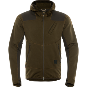Deer Stalker – Fleece hettegenser Willow Green/Shadow Brown – Härkila