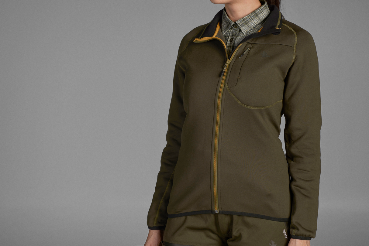 Hawker Full Zip Fleece Dame Pine Green – Seeland