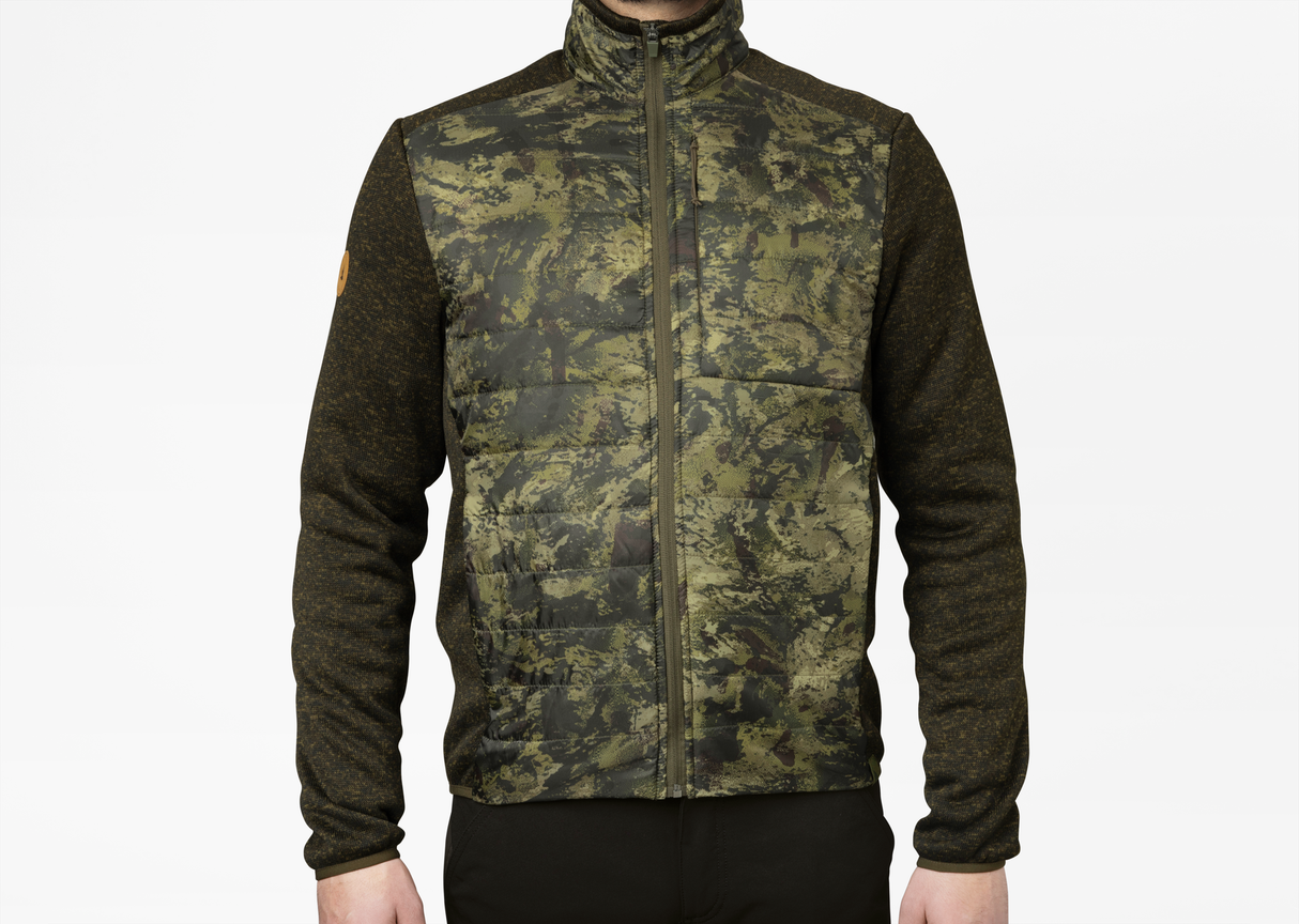 Theo Hybrid Jakke - Camo Pine Green/InVis Green – Seeland