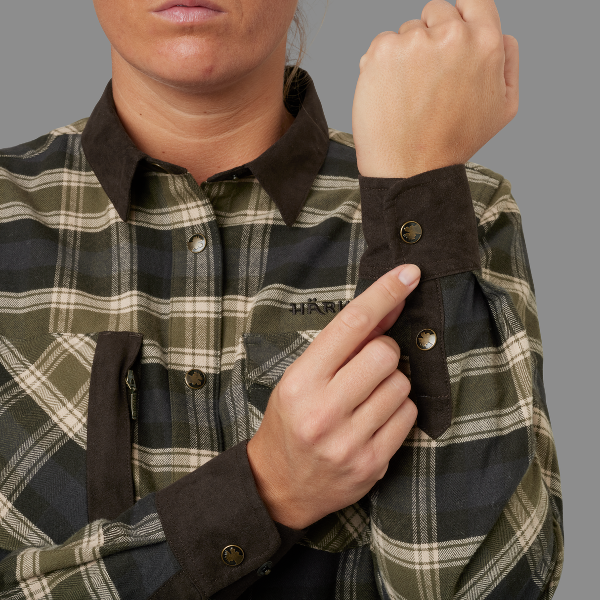 Aivak L/S skjorte – Dame Olive – Härkila