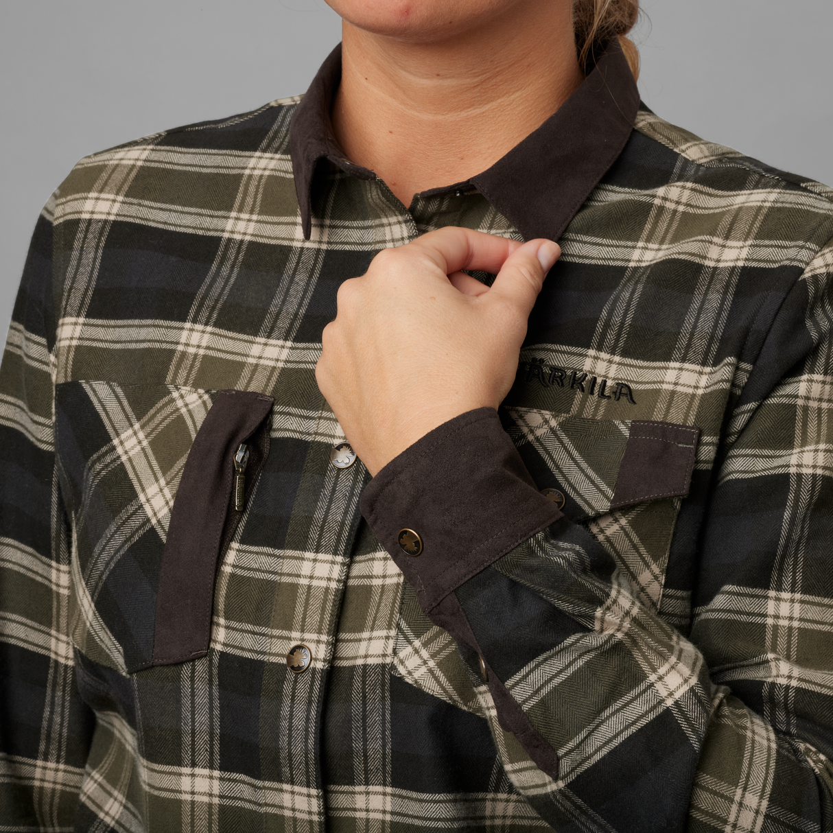 Aivak L/S skjorte – Dame Olive – Härkila