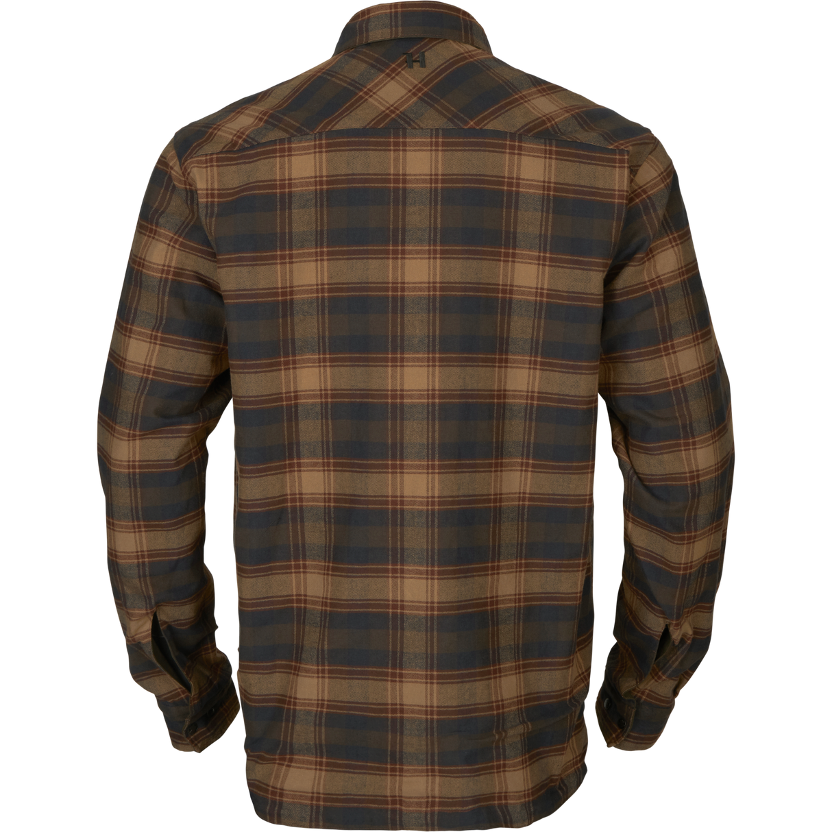 Eirik vendbar skjortejakke Dark Warm Olive/Burgundy – Härkila