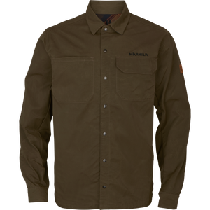 Eirik vendbar skjortejakke Dark Warm Olive/Burgundy – Härkila