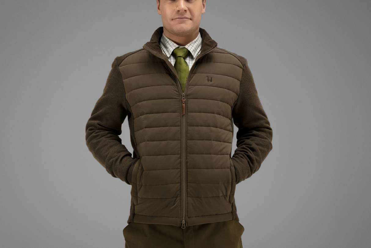 Retrieve vattert cardigan Dark Warm Olive – Härkila