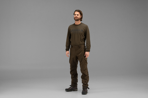 Mountain Hunter L/S T-skjorte Hunting Green/Shadow Brown – Härkila