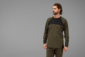 Heat L/S t-skjorte Willow Green/Svart – Härkila