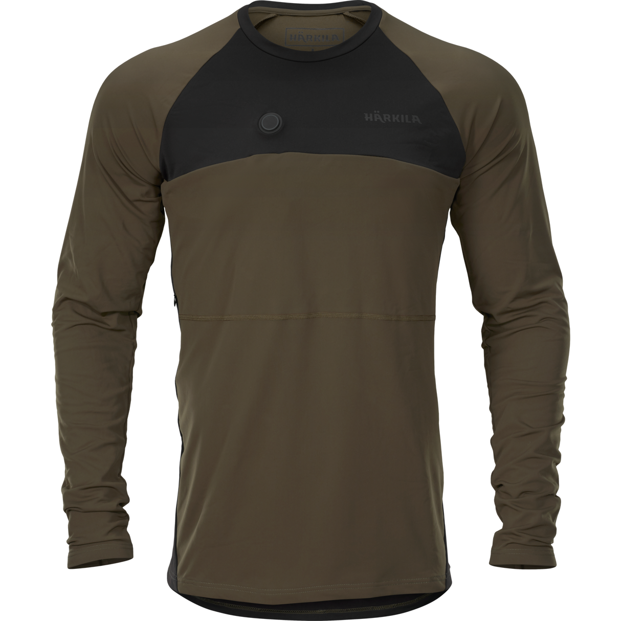 Heat L/S t-skjorte Willow Green/Svart – Härkila