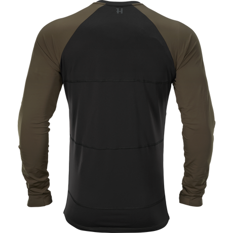 Heat L/S t-skjorte Willow Green/Svart – Härkila