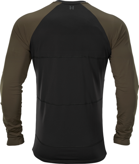 Härkila Heat USB-C L/S t-shirt - Willow green/Black - Härkila