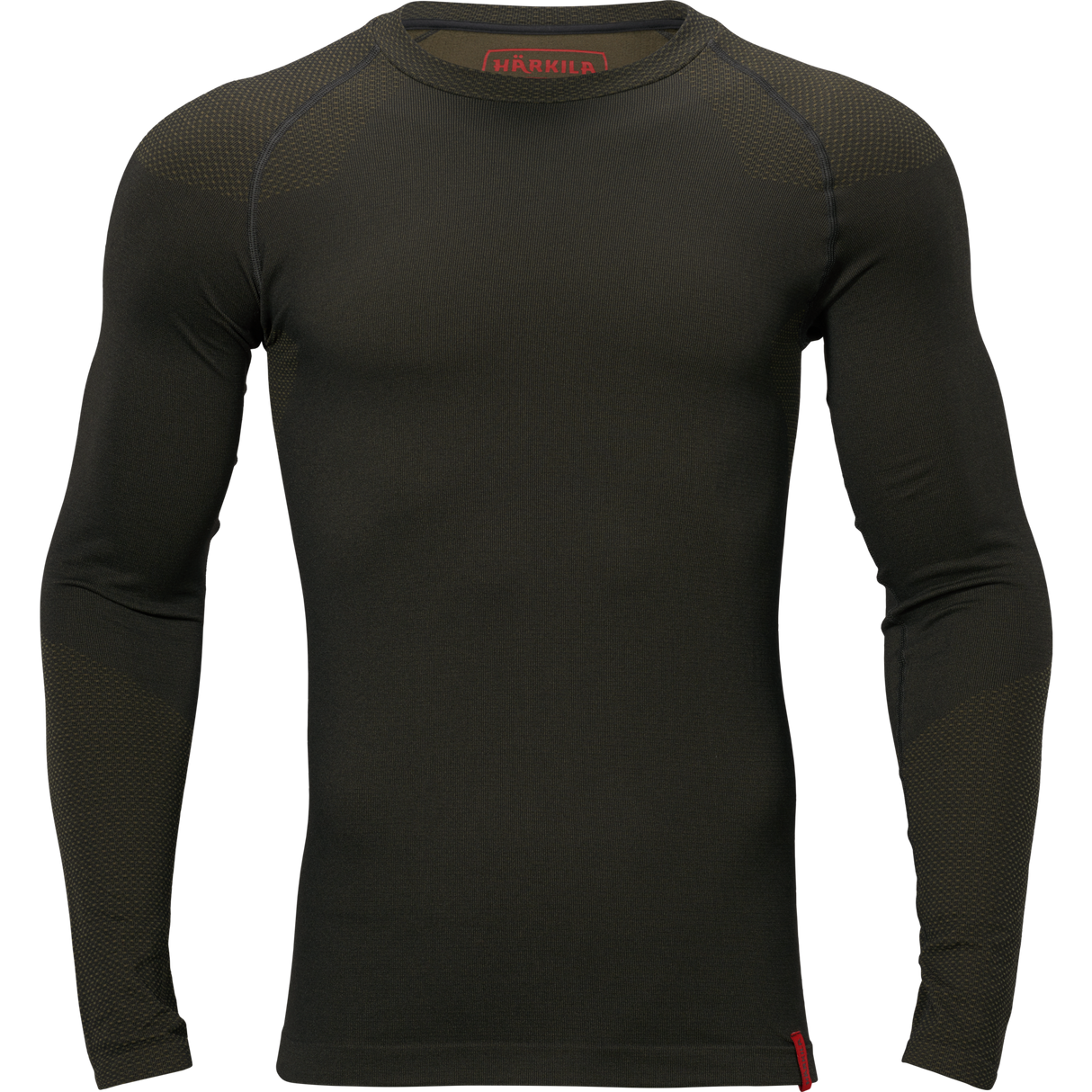 Base Active L/S trøye med rund hals Dark Willow Green – Härkila
