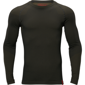 Base Active L/S trøye med rund hals Dark Willow Green – Härkila