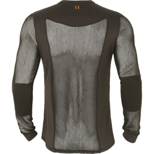 Base Mesh trøye med rund hals Shadow Brown – Härkila