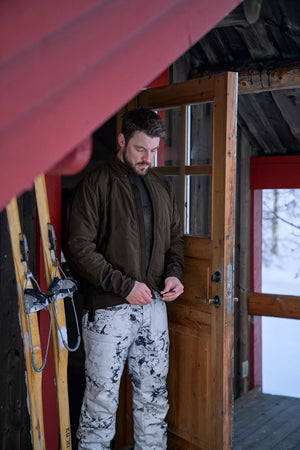 Base Mesh trøye med rund hals Shadow Brown – Härkila