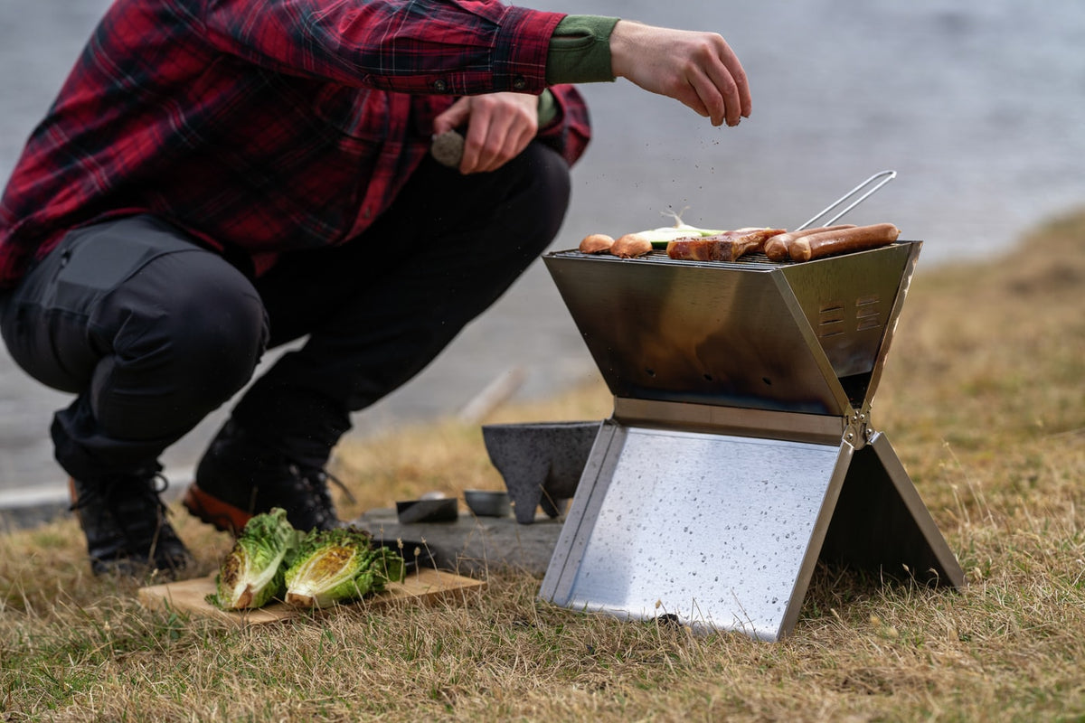 Sammenleggbar grill – Hallmark – Rustfritt stål – Hallmark