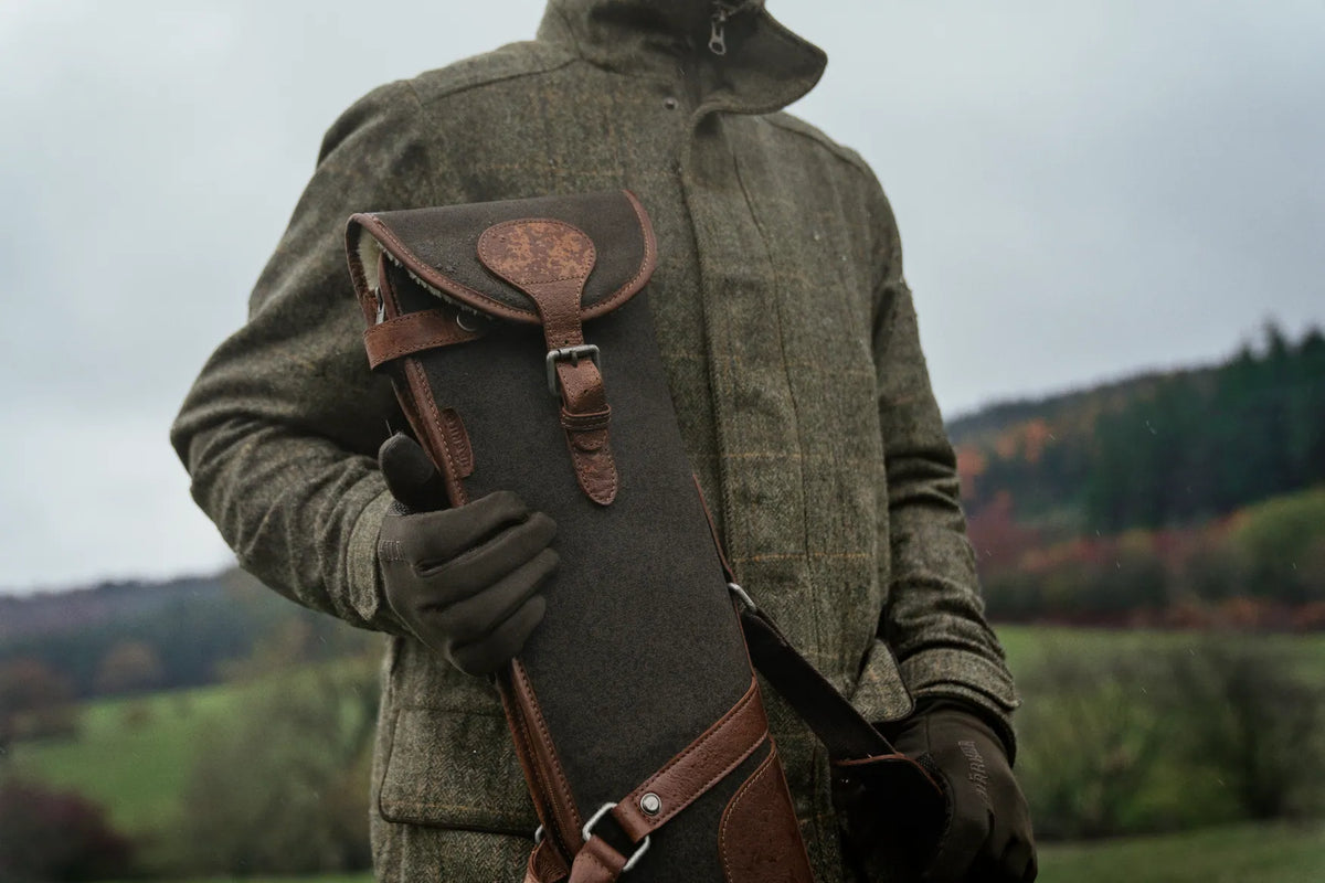 Retrieve geværfutteral i canvas/lær Warm Olive – Härkila