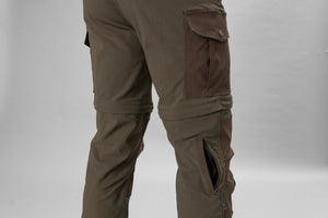 Birch Zip-Off Bukse Pine Green/Demitasse Brown – Seeland
