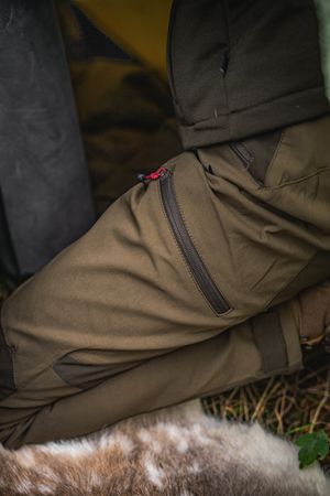 Larch Stretch-Bukse Til Kvinner Pine Green / Chocolate Torte – Seeland