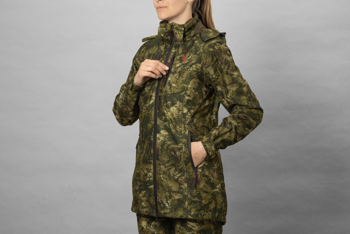 Avail Woman Camo Jakke InVis MPC Grønn – Seeland