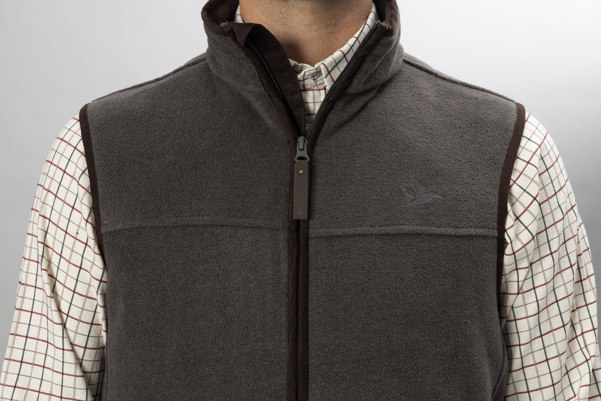 Woodcock Earl Fleecevest – Dark Grey Melange – Seeland