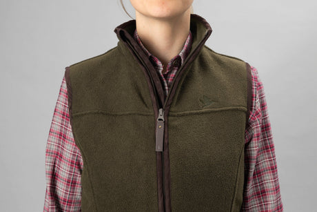 Woodcock Ivy Fleecevest - Pine Green Melange – Seeland