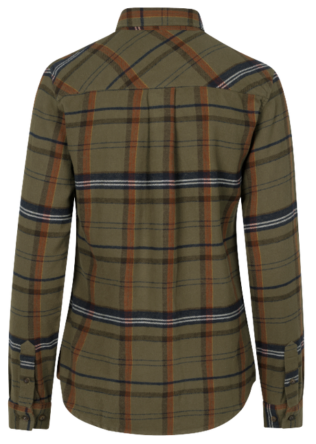 Skye Flannel Skjorte Til Kvinner - Grape Leaf/Terracotta Check – Seeland