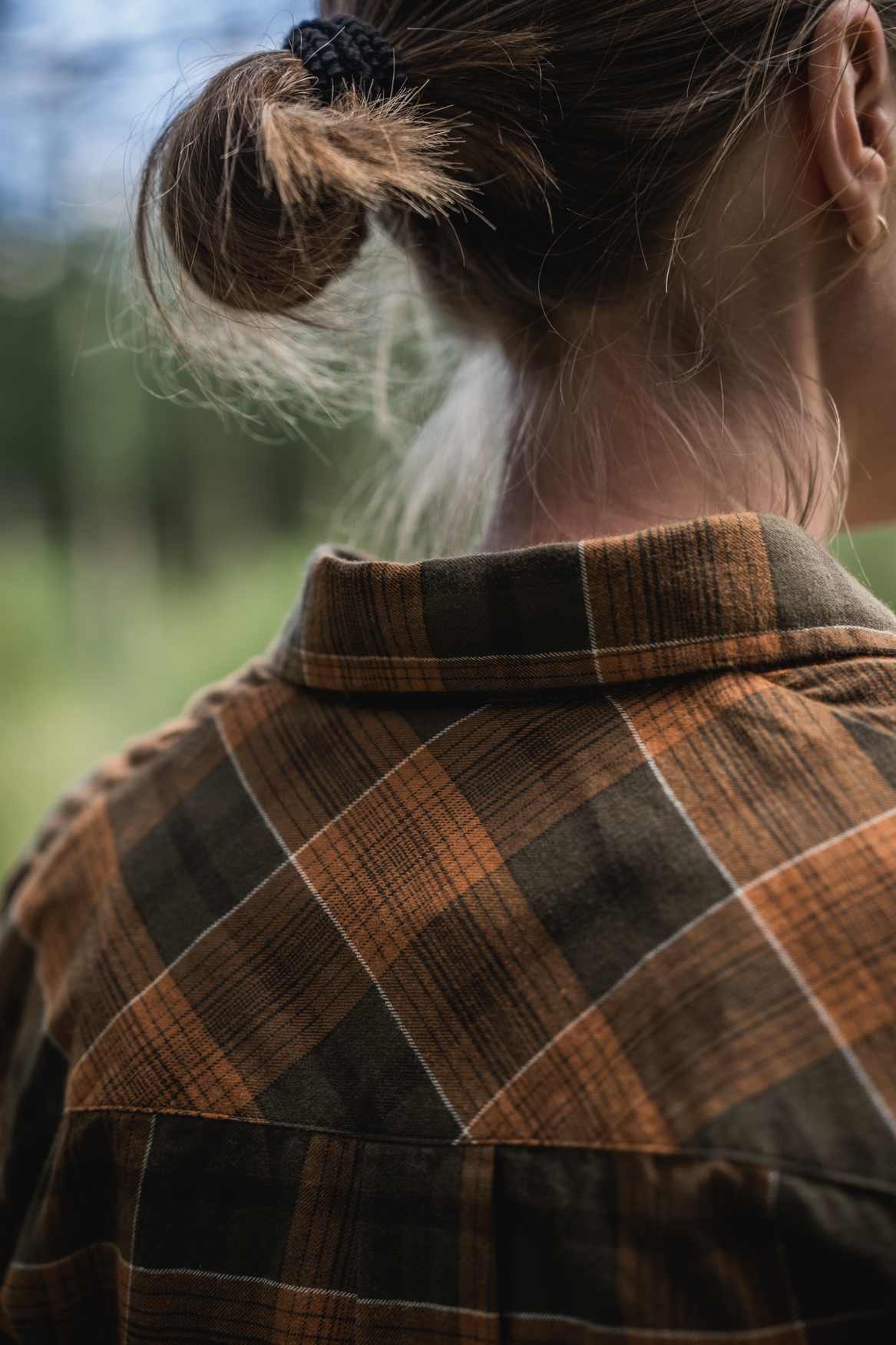 Skye Flannel Skjorte Til Kvinner - Grizzly Brown/Terracotta Check – Seeland