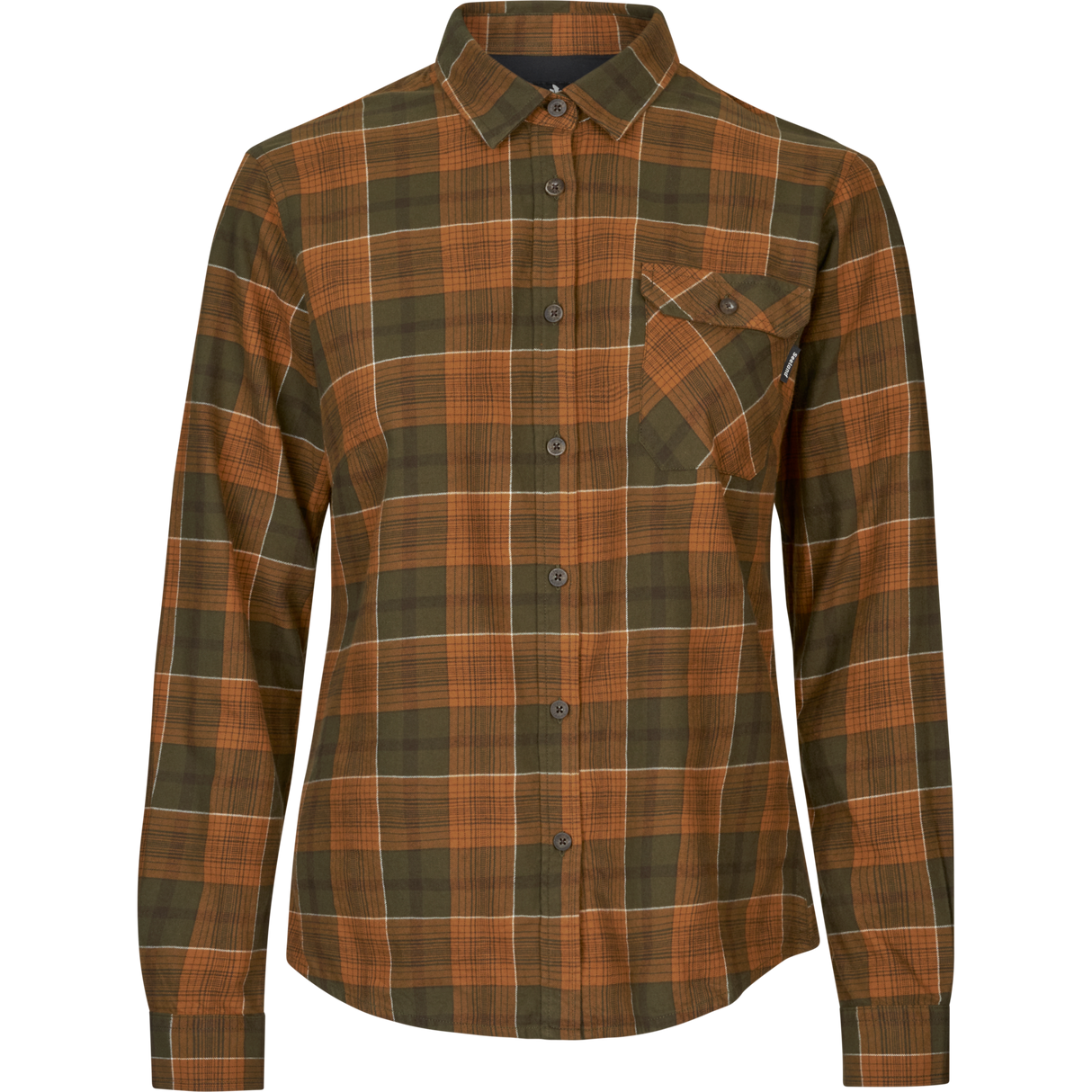 Skye Flannel Skjorte Til Kvinner - Grizzly Brown/Terracotta Check – Seeland