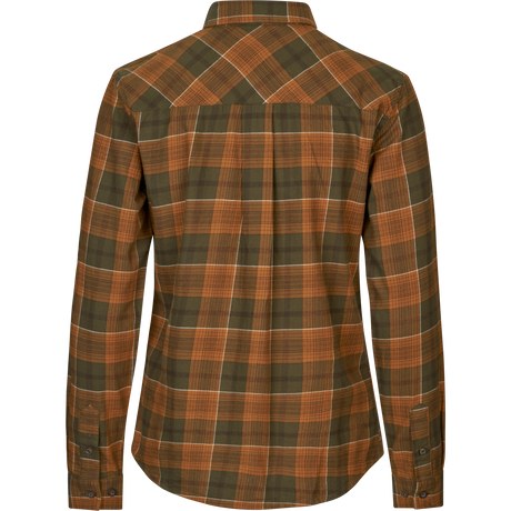 Skye Flannel Skjorte Til Kvinner - Grizzly Brown/Terracotta Check – Seeland