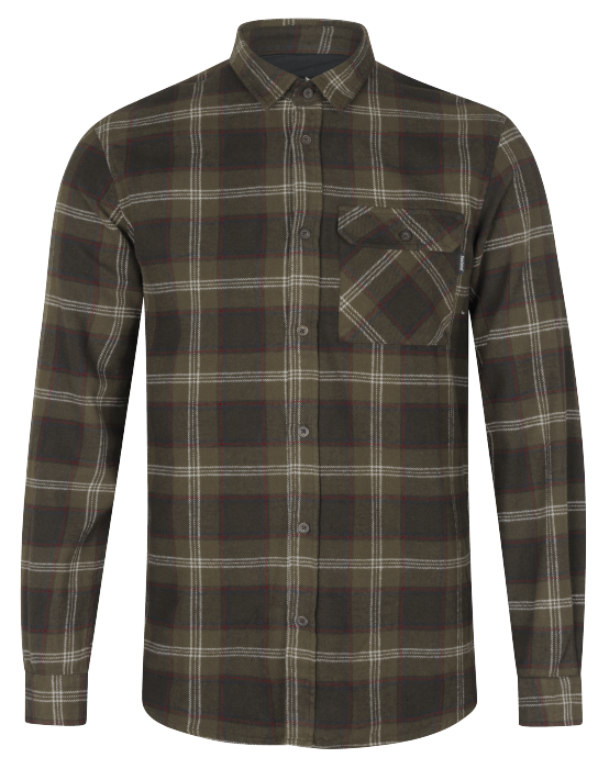 Glen Flanellskjorte - Pine Green Check – Seeland