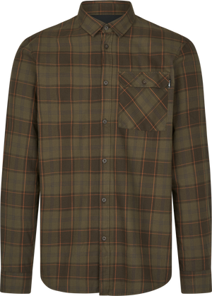 Glen Flanellskjorte – Pine Green/Dark Navy Check – Seeland