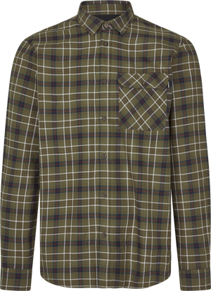 Glen Flanellskjorte – Grape Leaf/Dark Navy Check – Seeland