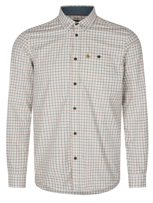 Oxford Shooting Skjorte - Grape Leaf/Terracotta Check – Seeland