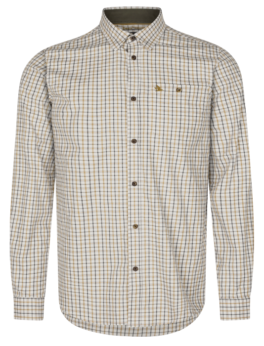 Oxford Shooting Skjorte - Classic Blue/Classic Brown Check – Seeland