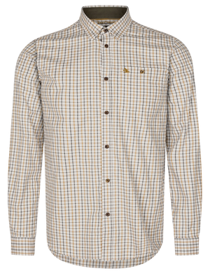 Oxford Shooting Skjorte - Classic Blue/Classic Brown Check – Seeland