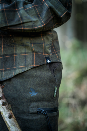 Glen Junior Flanellskjorte – Pine Green/Dark Navy Check – Seeland