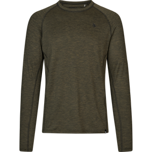 Peak T-skjorte Pine Green Melange – Seeland