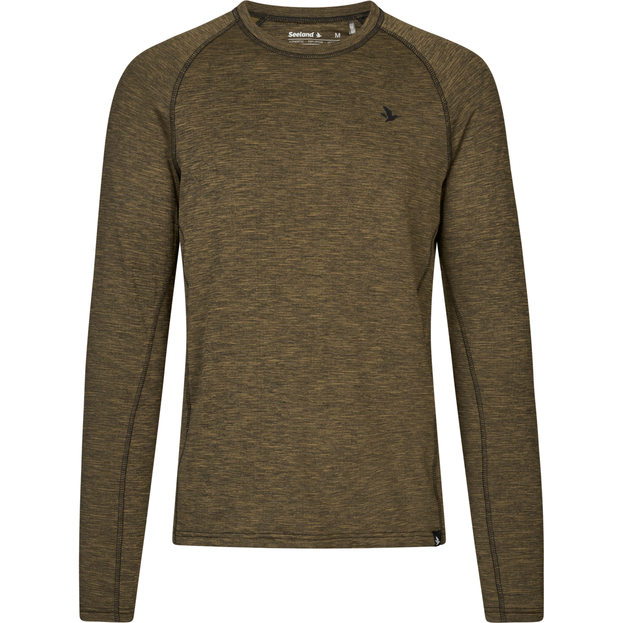 Peak T-skjorte Military Olive Melange - Seeland