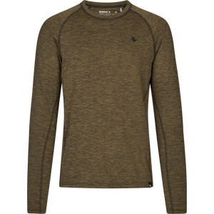 Peak T-skjorte Military Olive Melange - Seeland