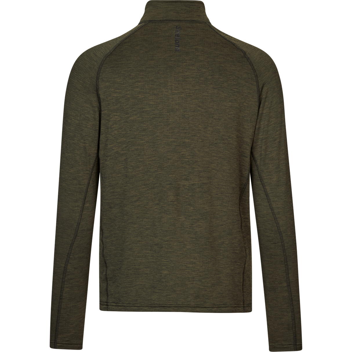 Peak Halv Glidelås Pine Green Melange – Seeland