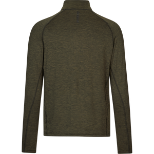 Peak Halv Glidelås Pine Green Melange – Seeland