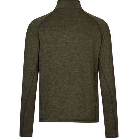 Peak Halv Glidelås Pine Green Melange – Seeland