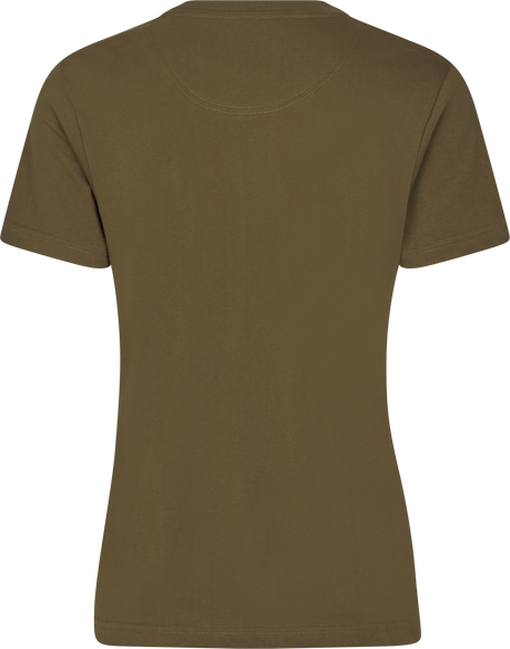 Deer On Line T-skjorte Dame – Military Olive – Seeland