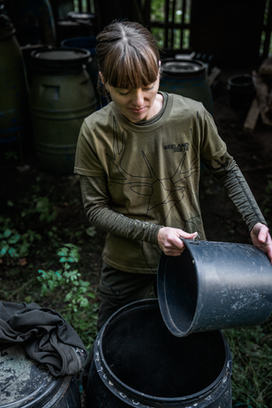Deer On Line T-skjorte Dame – Military Olive – Seeland