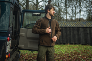 Rogue Solid vendbar fleecejakke – Grizzly Brown/Demitasse Brown – Seeland
