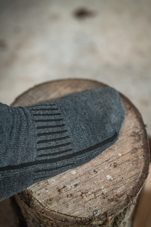 Field Heavy Merino Sokker - Gråmelert/Svart – Seeland