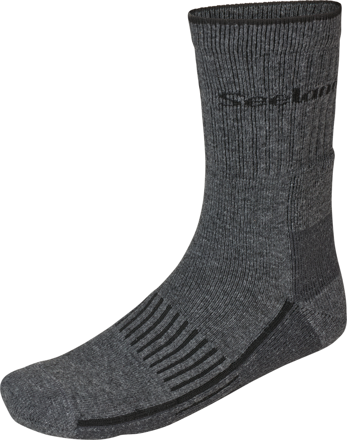 Field Heavy Merino Sokker - Gråmelert/Svart – Seeland