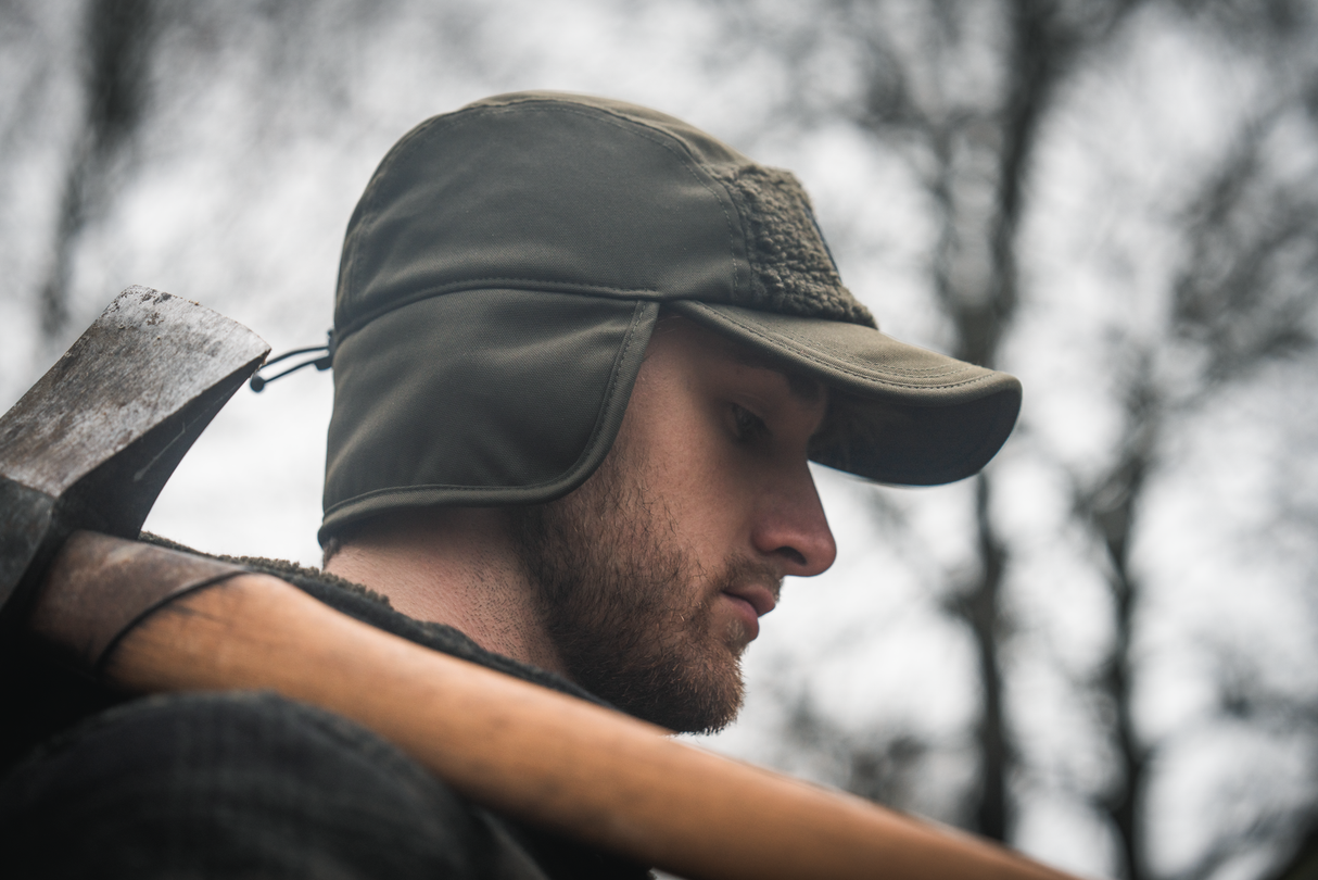 Teddy lue med nedfellbare øreklaffer – Pine Green – Seeland