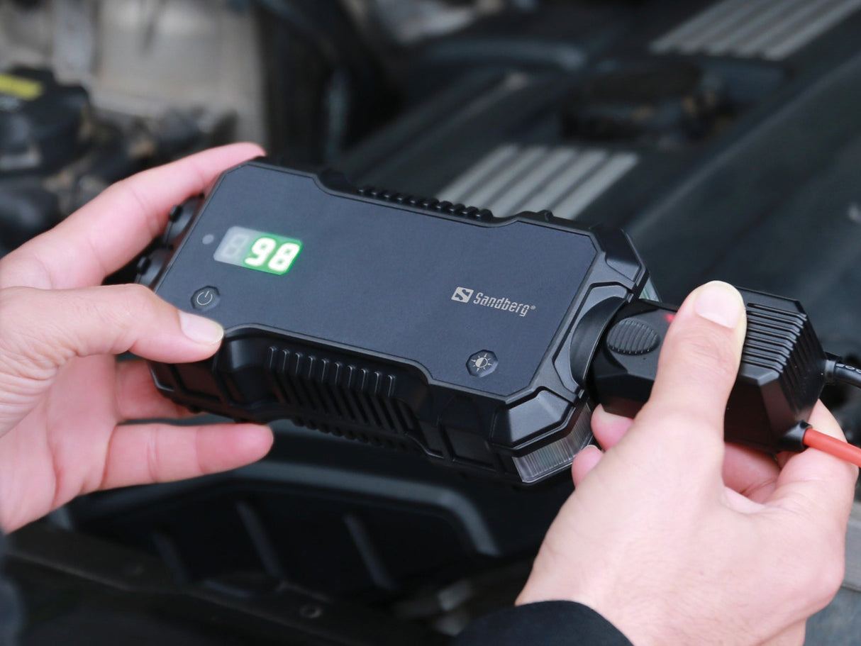 Startbooster og Powerbank 10000 – Sandberg